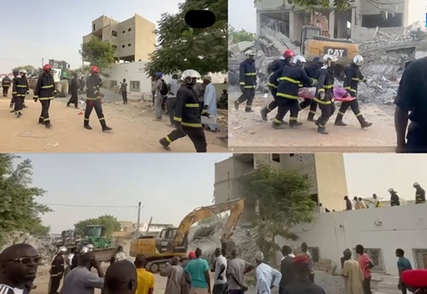 Effondrement d’un immeuble à Touba : Le bilan grimpe à 6 morts Effondrement d’un immeuble à Touba : Le bilan grimpe à 6 morts