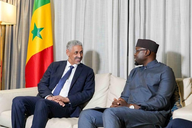 Ousmane Sonko reçoit Sidi Ould TAH, président élu de la BAD, à Abidjan