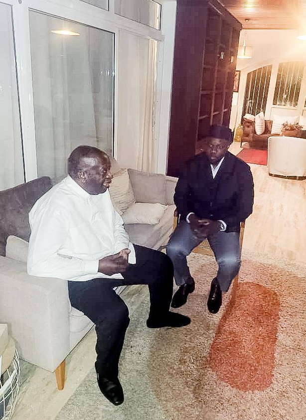 Abidjan : Laurent Gbagbo reçoit Ousmane Sonko Abidjan : Laurent Gbagbo reçoit Ousmane Sonko