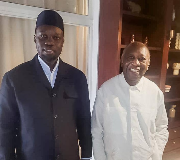 Abidjan : Laurent Gbagbo reçoit Ousmane Sonko Abidjan : Laurent Gbagbo reçoit Ousmane Sonko