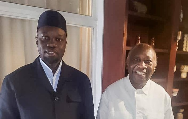 Abidjan : Laurent Gbagbo reçoit Ousmane Sonko Abidjan : Laurent Gbagbo reçoit Ousmane Sonko