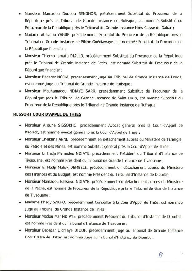 Justice : le Conseil supérieur de la magistrature procède à d’importants changements Justice : le Conseil supérieur de la magistrature procède à d’importants changements