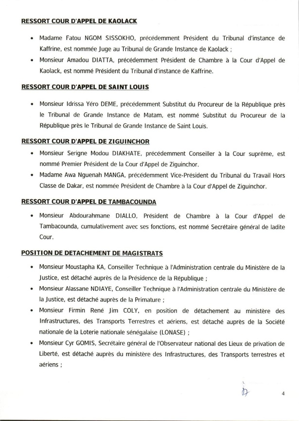 Justice : le Conseil supérieur de la magistrature procède à d’importants changements Justice : le Conseil supérieur de la magistrature procède à d’importants changements