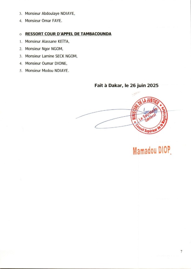 Justice : le Conseil supérieur de la magistrature procède à d’importants changements Justice : le Conseil supérieur de la magistrature procède à d’importants changements