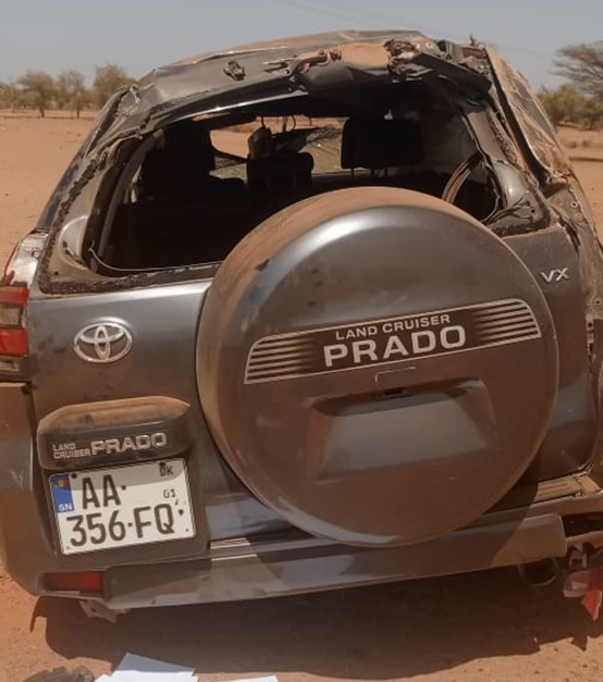 Accident sur la route Dahra–Linguère : 4 blessés dans le cortège du ministre Mountaga Diao Accident sur la route Dahra–Linguère : 4 blessés dans le cortège du ministre Mountaga Diao