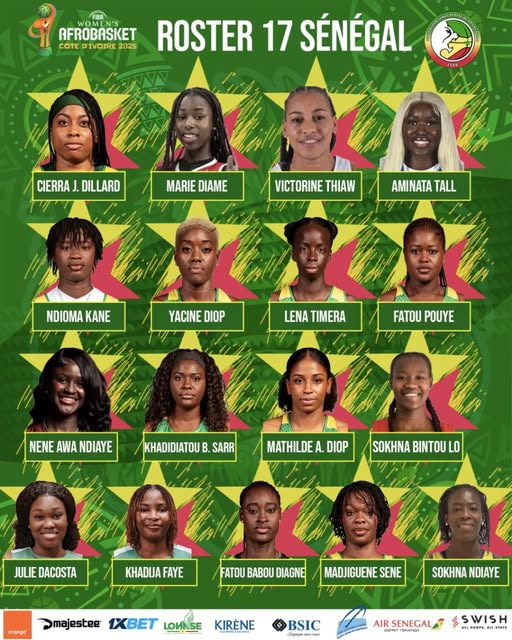 Afrobasket 2025 : le sélectionneur national dévoile la liste des 17 Lionnes retenues Afrobasket 2025 : le sélectionneur national dévoile la liste des 17 Lionnes retenues