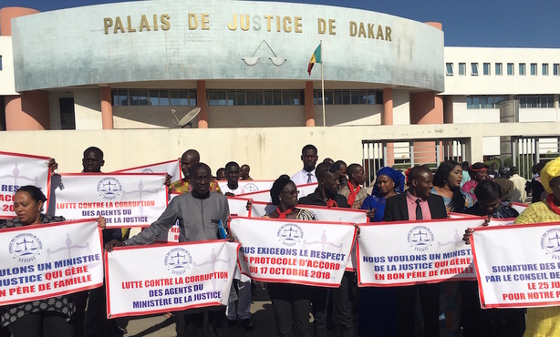 Grève des travailleurs de la justice : les syndicats dénoncent l’ingérence de Mamadou Dianté Grève des travailleurs de la justice : les syndicats dénoncent l’ingérence de Mamadou Dianté