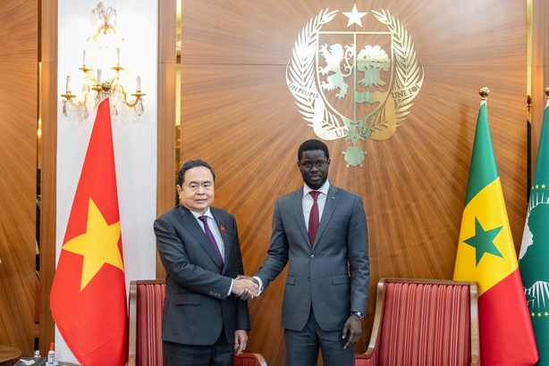 Coopération bilatérale : Diomaye reçoit le Président de l’Assemblée nationale du Vietnam Coopération bilatérale : Diomaye reçoit le Président de l’Assemblée nationale du Vietnam