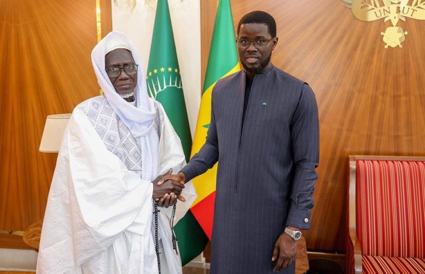 Palais : Diomaye reçoit l’Imam ratib de Bignona, Fansou Bodian Palais : Diomaye reçoit l’Imam ratib de Bignona, Fansou Bodian