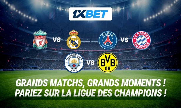 Pariez sur les meilleurs matchs de la 4ᵉ journée de Ligue des champions sur 1xBet !