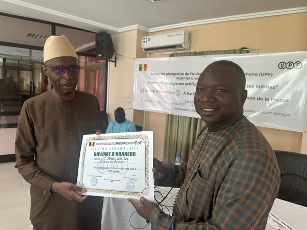 « Ma Revue de Presse » : son promoteur Mamadou Ly distingué par l’UIPF Sénégal