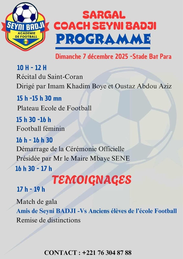 Thiaroye rend hommage au Coach Seyni Badji : un maître formateur célébré pour quarante ans de service au football sénégalais