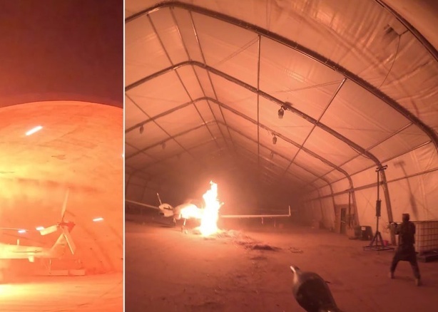 Échec sécuritaire au Niger : l’EI filme la destruction d’hélicoptère et d’avions à Niamey Échec sécuritaire au Niger : l’EI filme la destruction d’hélicoptère et d’avions à Niamey