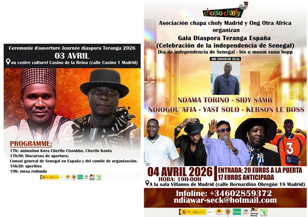 Téranga España : Madrid célèbre l’indépendance du Sénégal et met la diaspora à l’honneur Téranga España : Madrid célèbre l’indépendance du Sénégal et met la diaspora à l’honneur