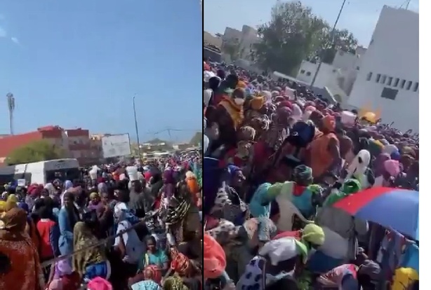 Pikine : la détresse sociale visible dans les files d’attente pour les aides de Tabaski (vidéo) Pikine : la détresse sociale visible dans les files d’attente pour les aides de Tabaski (vidéo)