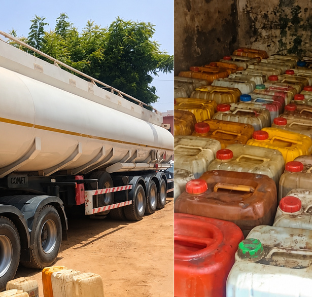Touba : démantèlement d’un dépôt clandestin de carburant, deux personnes interpellées Touba : démantèlement d’un dépôt clandestin de carburant, deux personnes interpellées