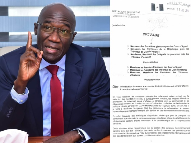 Surpopulation carcérale : Moussa Sarr demande aux procureurs de réduire les mandats de dépôt Surpopulation carcérale : Moussa Sarr demande aux procureurs de réduire les mandats de dépôt