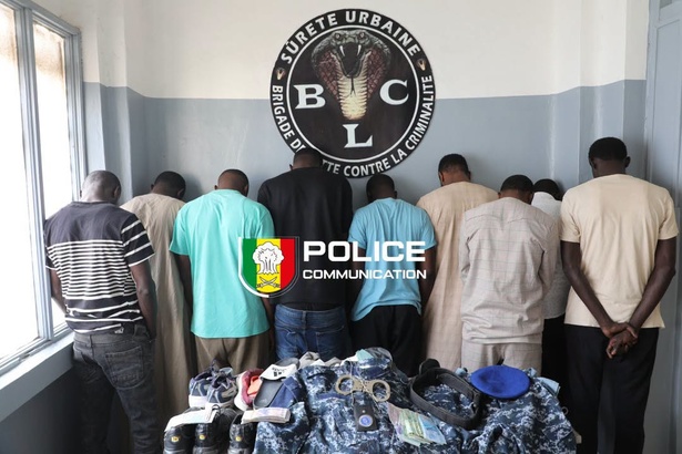 Dakar : neuf faux policiers arrêtés après un spectaculaire cambriolage de 50 millions de FCFA