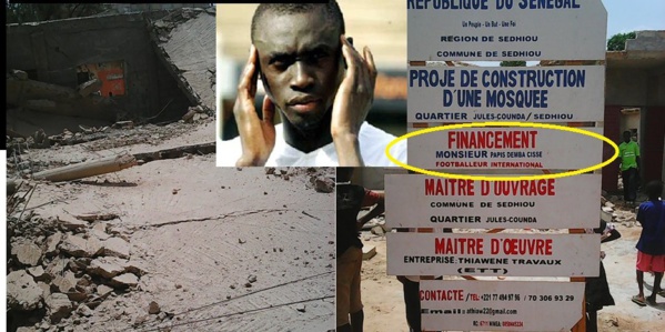 Sédhiou:La mosquée financée par Papis Demba Cissé s’est effondrée Sédhiou:La mosquée financée par Papis Demba Cissé s’est effondrée