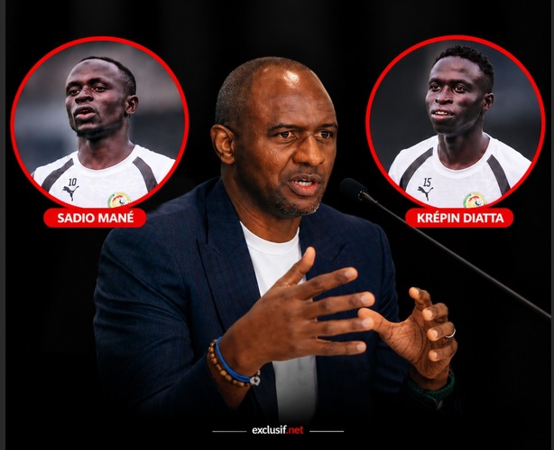 Sadio Mané forfait, Krépin Diatta non convoqué : les explications de Patrick Vieira Sadio Mané forfait, Krépin Diatta non convoqué : les explications de Patrick Vieira
