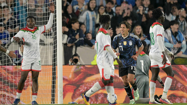 Football :  l’Argentine inflige une correction 7-0 au Burkina Faso