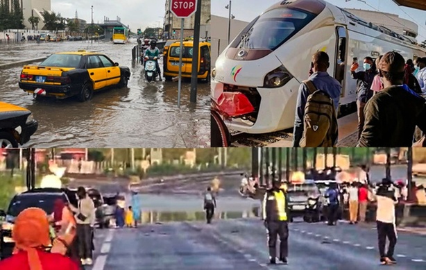 Inondations : plusieurs axes et réseaux de transport perturbés à Dakar