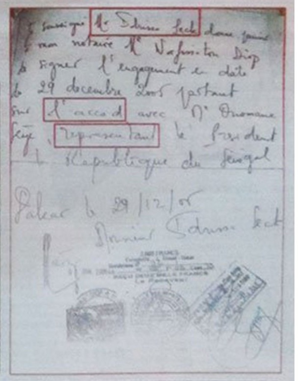 Me Nafissatou Diop enfonce Idrissa Seck avec ce document Me Nafissatou Diop enfonce Idrissa Seck avec ce document