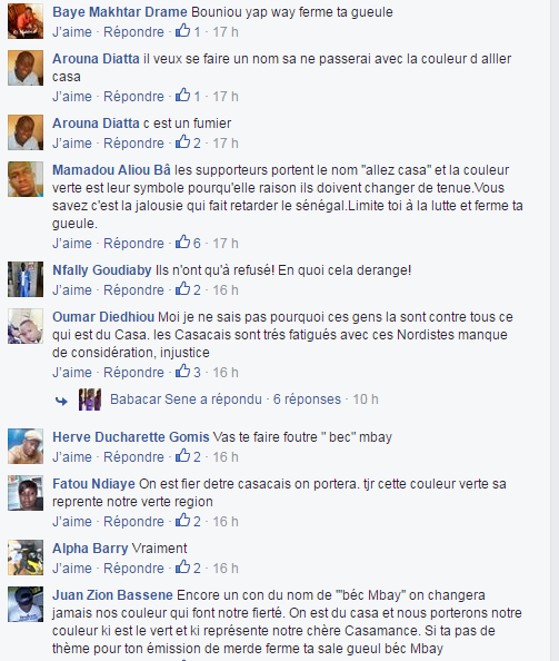 La bourde de Bécaye Mbaye de la 2STV, sur les supporters de "Aller Casa", vivement dénoncée sur les réseaux sociaux