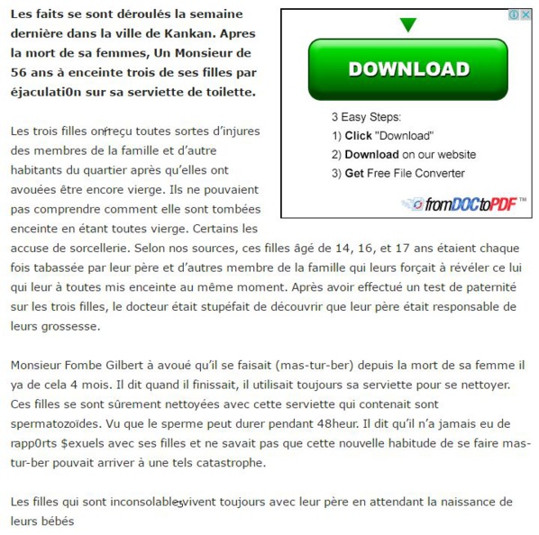 Trois filles d’une même famille tombent enceinte après avoir utilisées la serviette de leur père