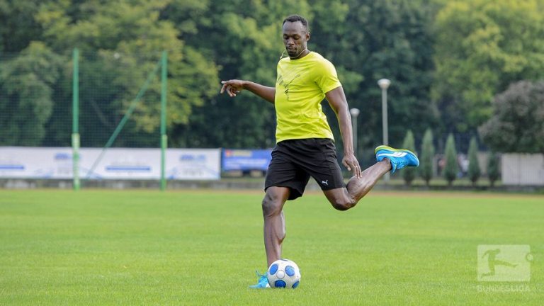 les premiers entraînements de Usain Bolt avec le Borussia Dortmund (Images)