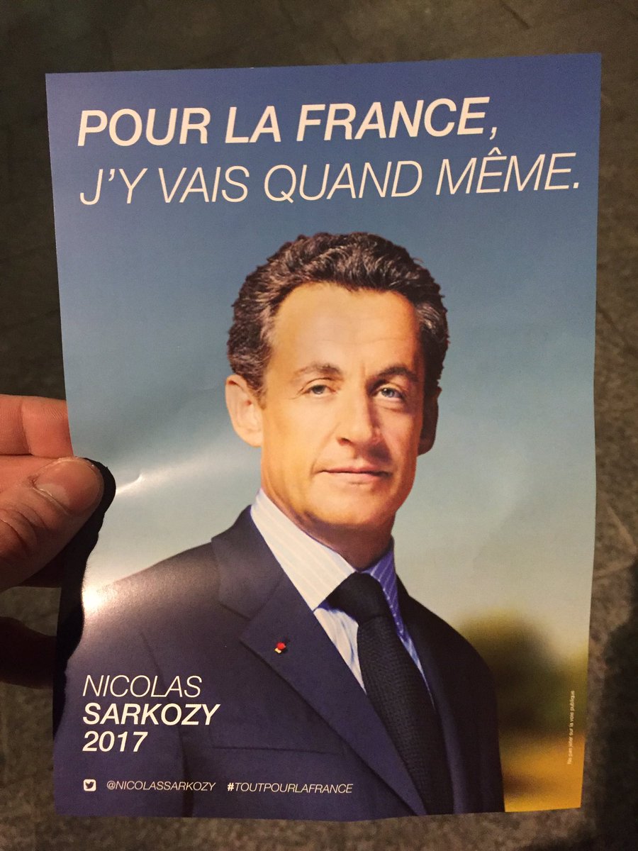 "Pour la France, j'y vais quand même": un mystérieux tract annonce le retour Nicolas Sarkozy