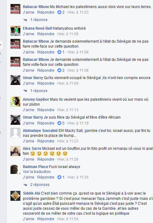 L’Arrêt de la Colonisation israélienne: Les internautes Africains saluent le "courage "du président Macky