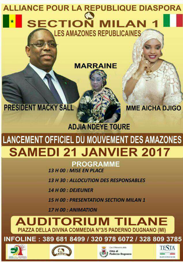 Italie: Aicha Djigo, lance l’opération de la reconquête de Milan