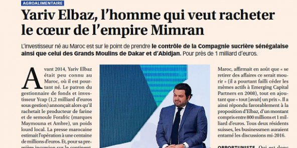 Yariv Elbaz, l'homme qui veut racheter  la Compagnie sucrière sénégalaise