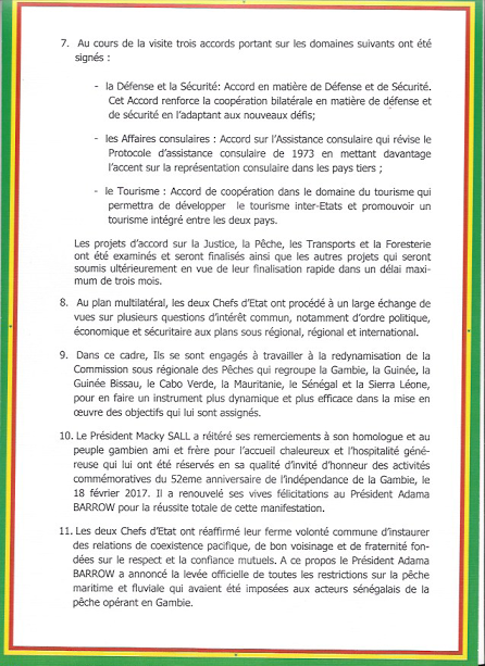 Accords: Adama Barrow a « vendu » la Gambie à Macky Sall 