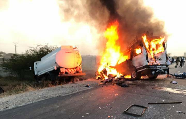 Minibus en flammes : 16 morts, 02 rescapés, dont un enfant et une vieille dame