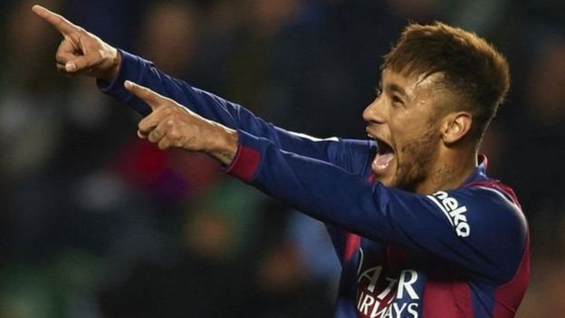 Neymar marque son 100ème but avec Barça