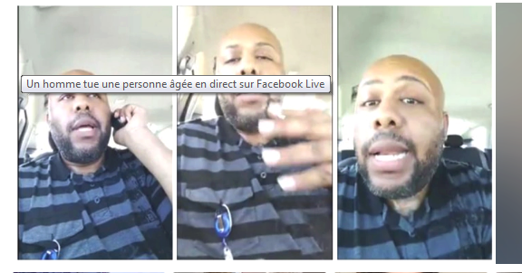 Un jeune homme tue une personne agée en direct sur Facebook Live