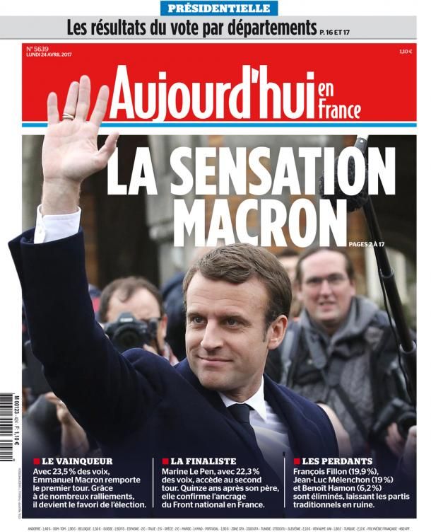 Premier tour de la présidentielle : les "unes" de presse