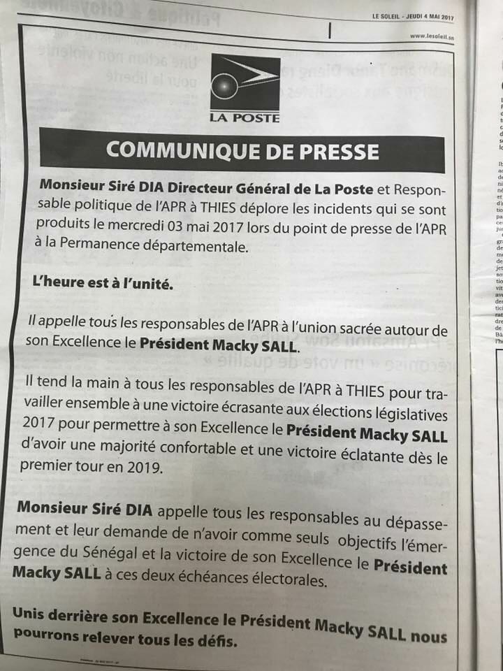 Quand le DG de la poste insulte la république dans un communiqué laconique 