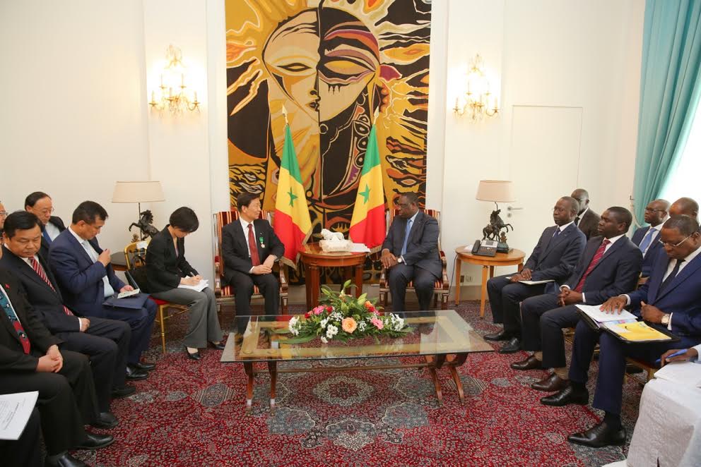 Le vice Président de la République populaire de Chine, reçu  au Palais de la république 