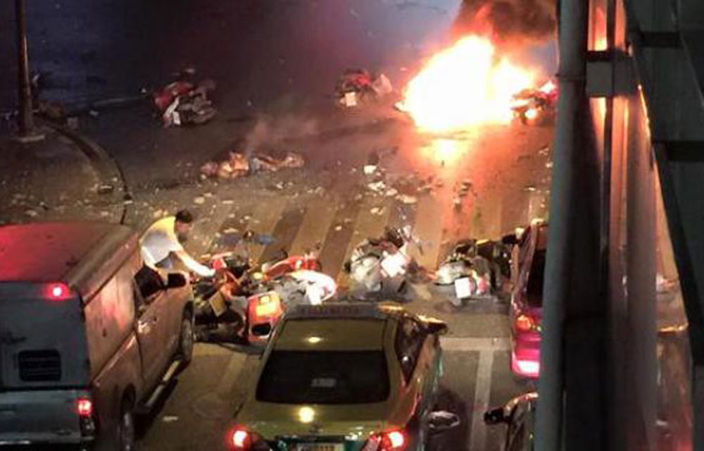 Thaïlande: plus de 20 blessés dans l'explosion d'une bombe à Bangkok