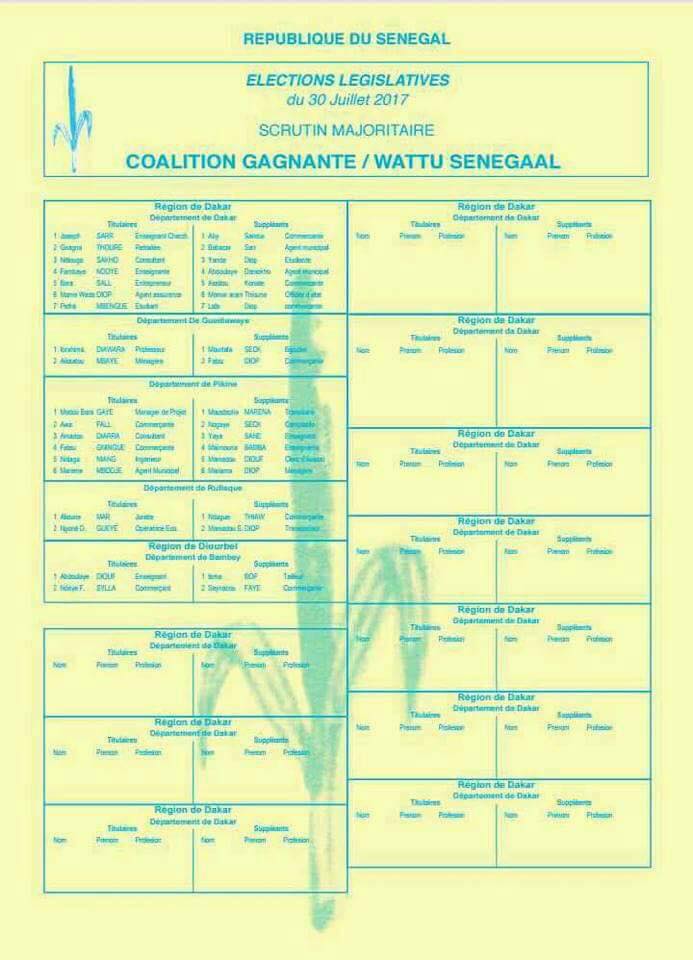 Le Pds et ses alliés lancent une vaste campagne de sensibilisation sur leur liste