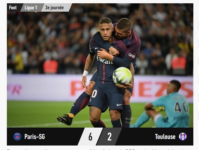 Le PSG et Neymar font le spectacle contre Toulouse (6-2)