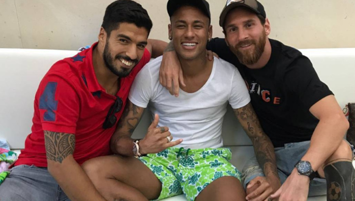 Neymar retrouve Suarez et Messi
