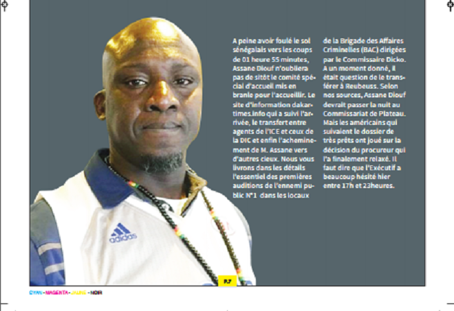 Le département d'Etat Américain sauve Assane Diouf