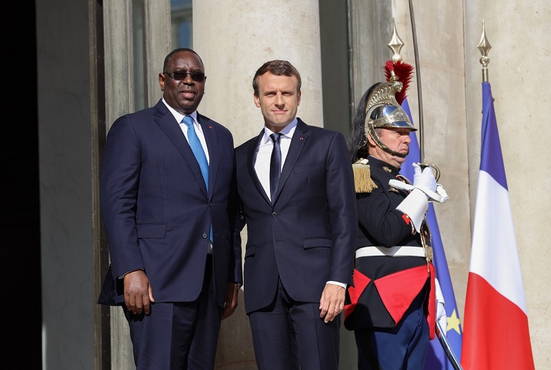 Le président Emmanuel Macron à Dakar
