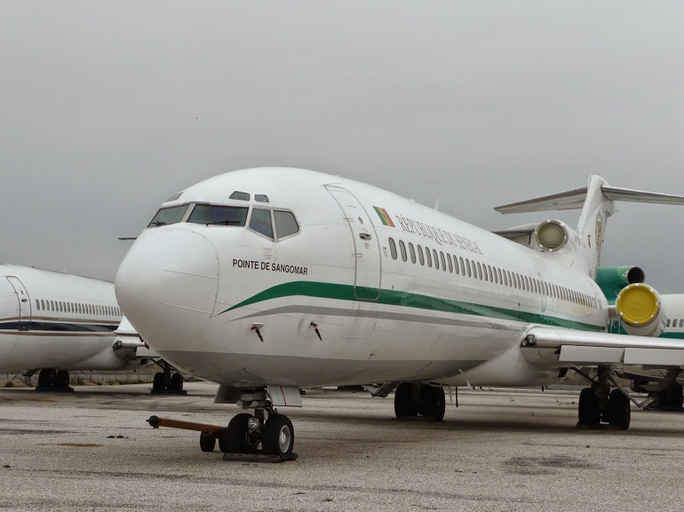 L'ancien avion présidentiel de retour à Dakar
