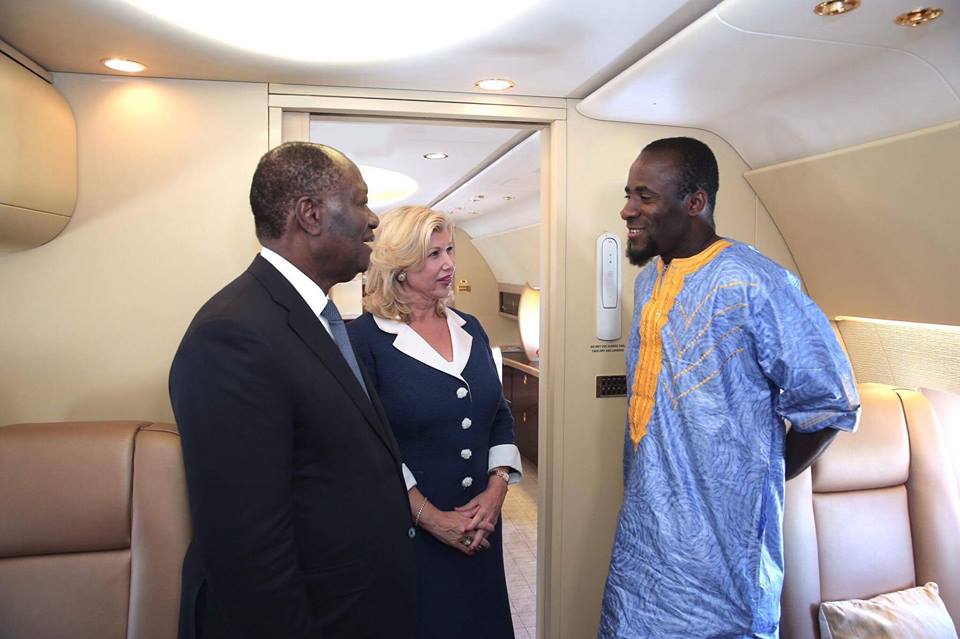 Portugal: le Président Ouattara reçoit le footballeur ivoirien Seydou Doumbia 
