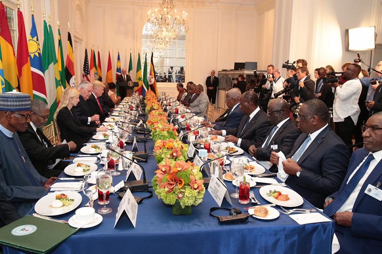Déjeuner offert par le Président TRUMP en l'honneur des Chefs d'Etat africains
